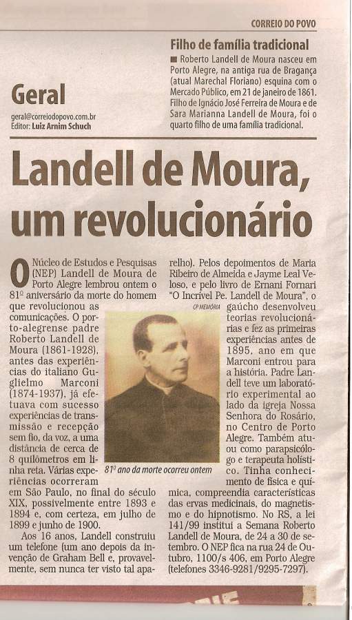 Landell de Moura, um revolucionário